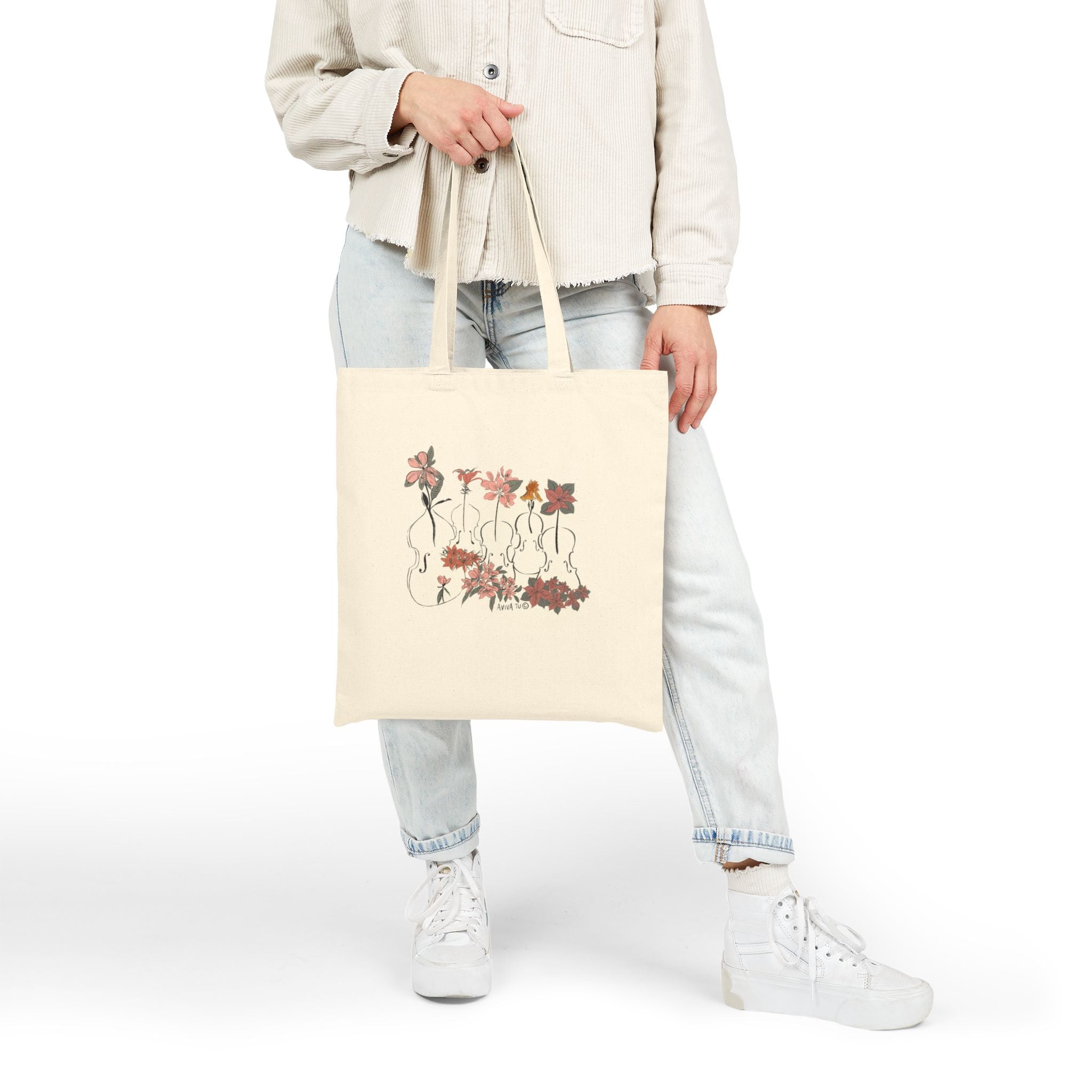 Botanical Quintet – Music Tote Bag