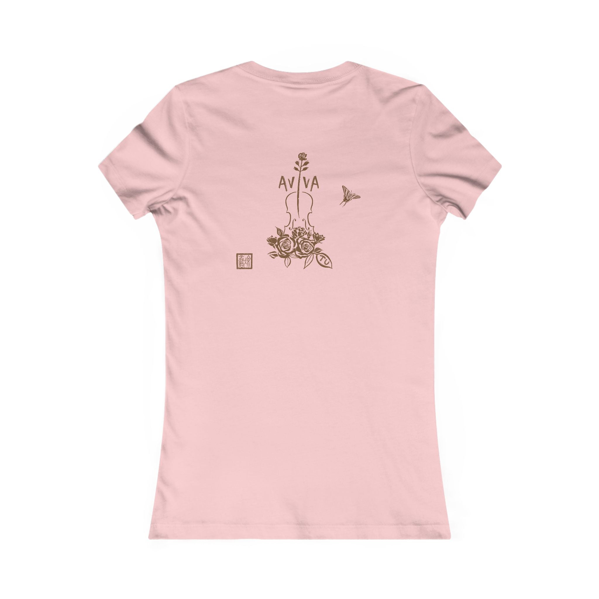 Lily Violin Women's Tee — Botanical Graphic Tee