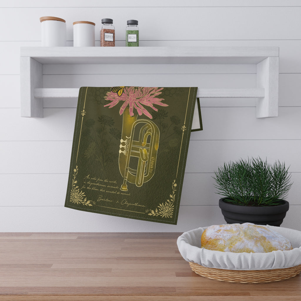 Baritone X Chrysanthemum Tea Towel — Botanical Study No.21