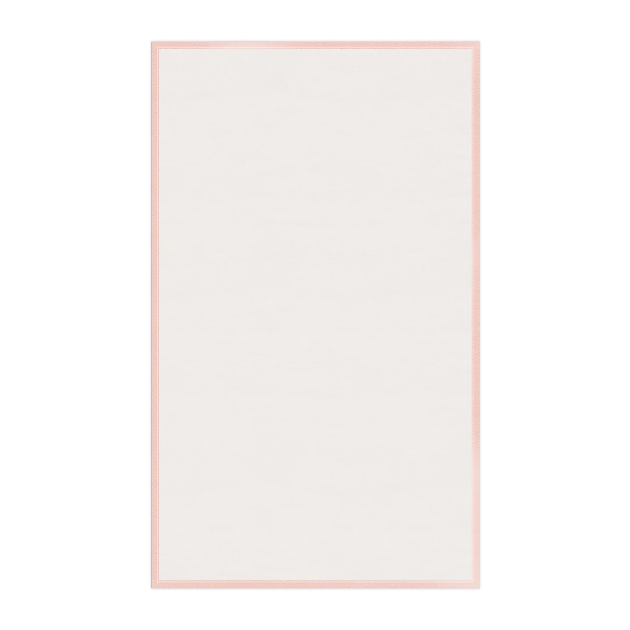 Flute Pink Tea Towel — Blush Botanical Kitchen Towels with Hand-Drawn Flowers