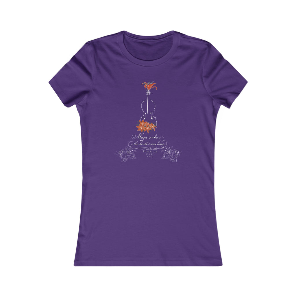 Lily Violin Tee — Botanical Music Festival Tshirt