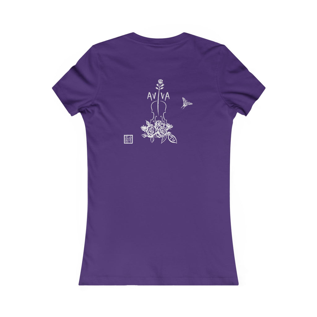 Lily Violin Tee — Botanical Music Festival Tshirt