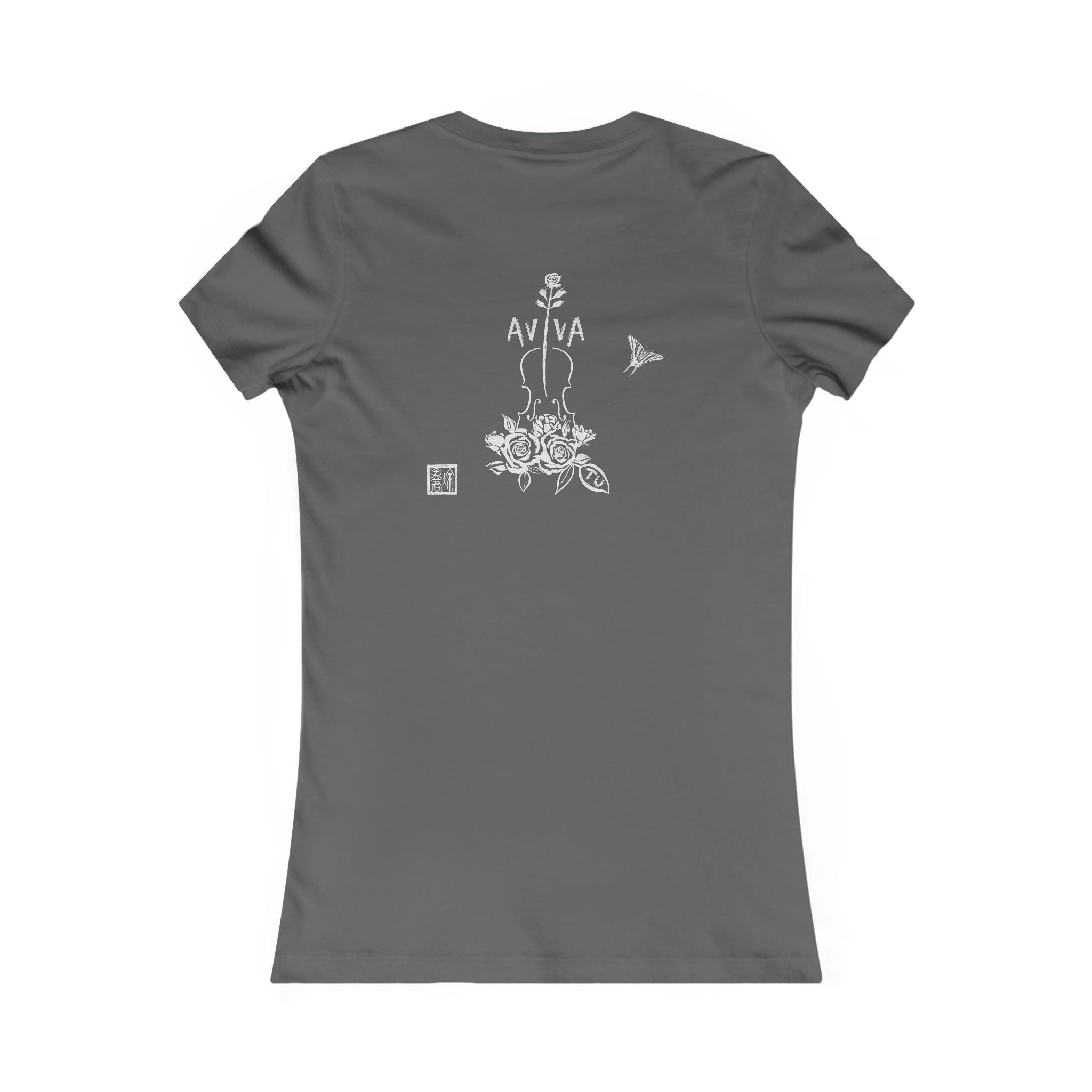 Lily Violin Tee — Botanical Music Festival Tshirt
