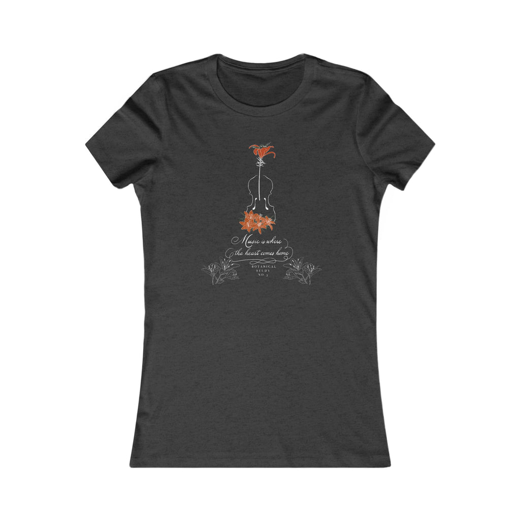 Lily Violin Tee — Botanical Music Festival Tshirt