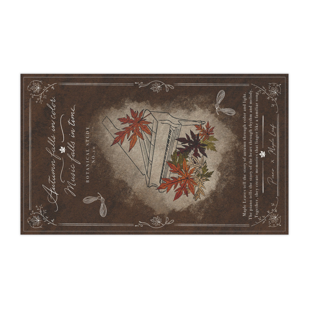 Piano X Maple Leaf Tea Towel — Botanical Study No.10