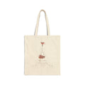 Lily Violin Tote Bag — Botanical Canvas Tote