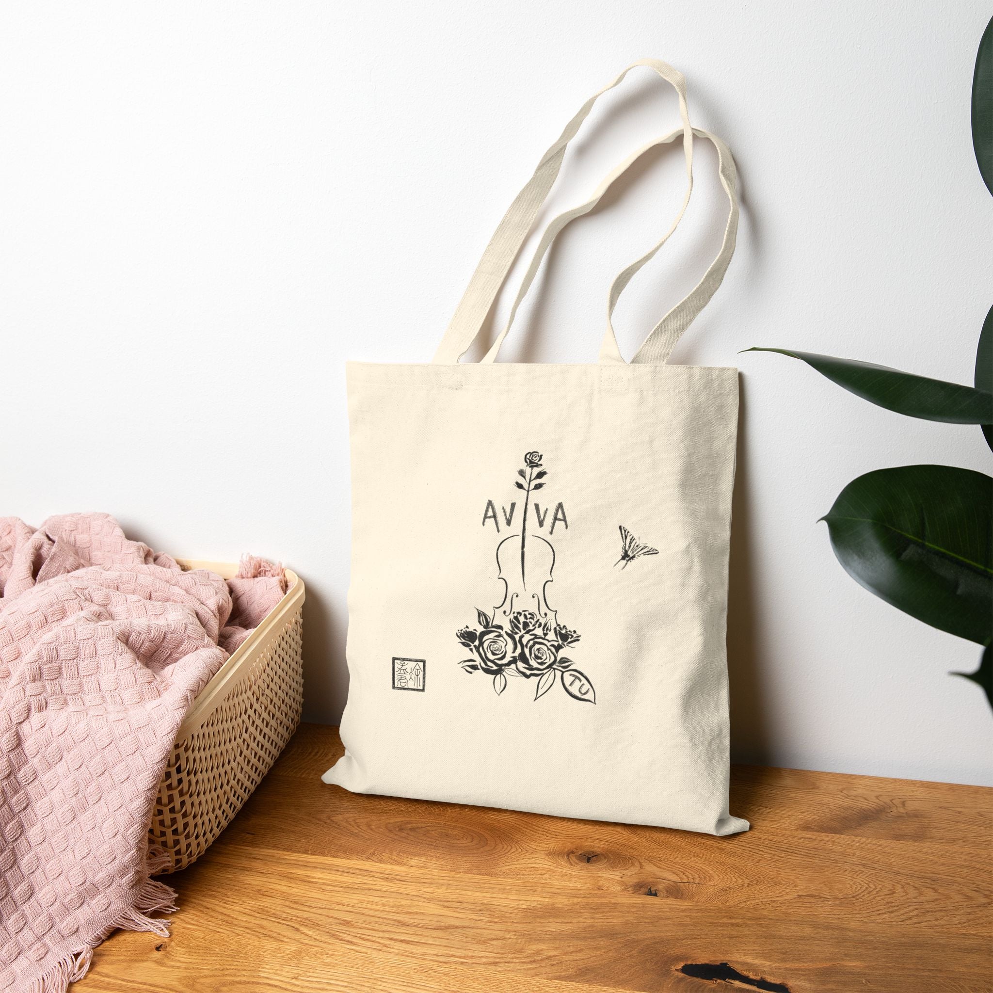 Botanical Quintet – Music Tote Bag