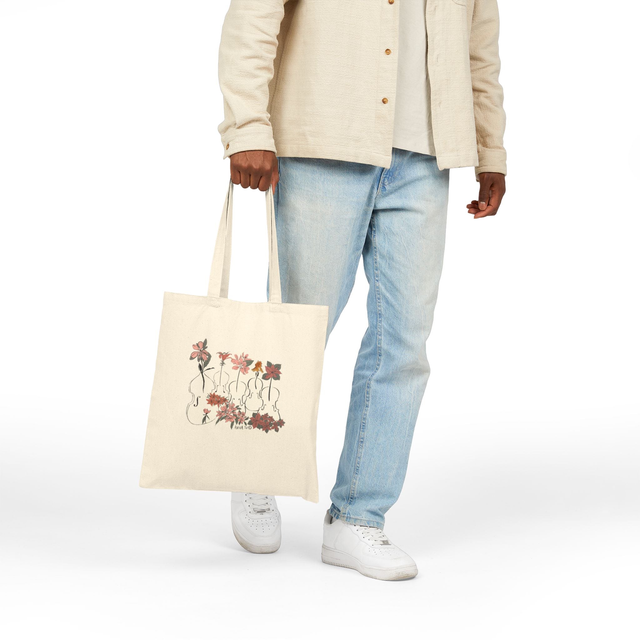 Botanical Quintet – Music Tote Bag