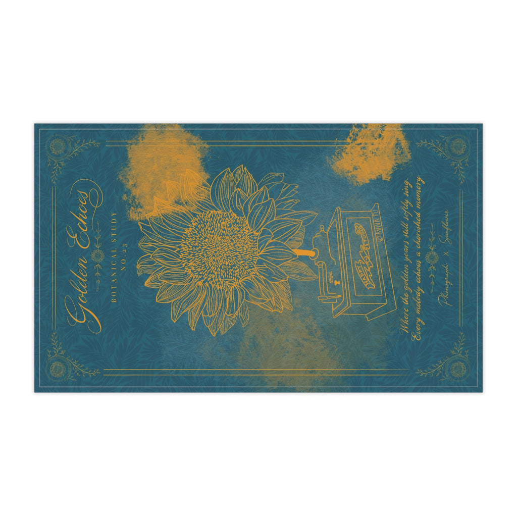 Phonograph X Sunflower Tea Towel — Botanical Study No.23
