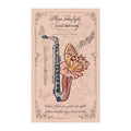 Saxophone X Petunia Tea Towel — Botanical Study No.5