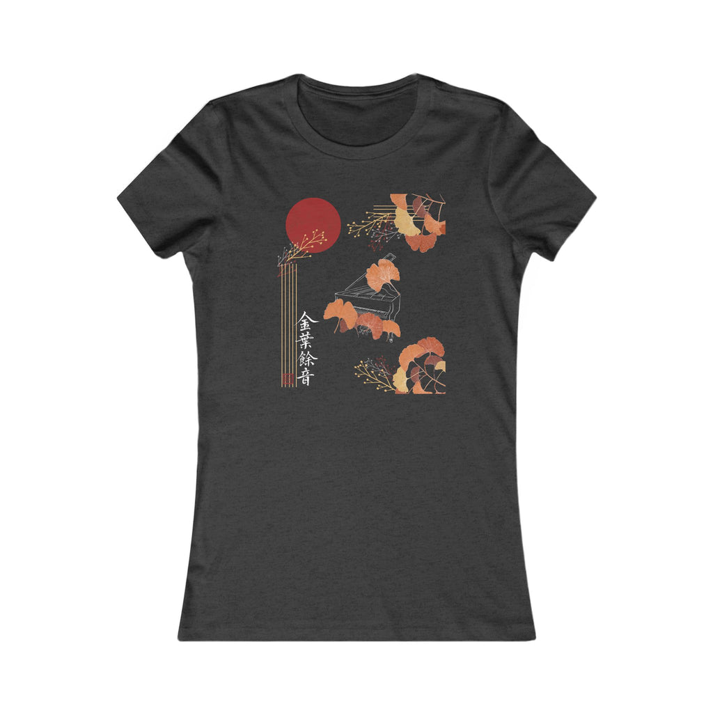 Botanical Gingko Piano — Japanese-Inspired T-Shirt