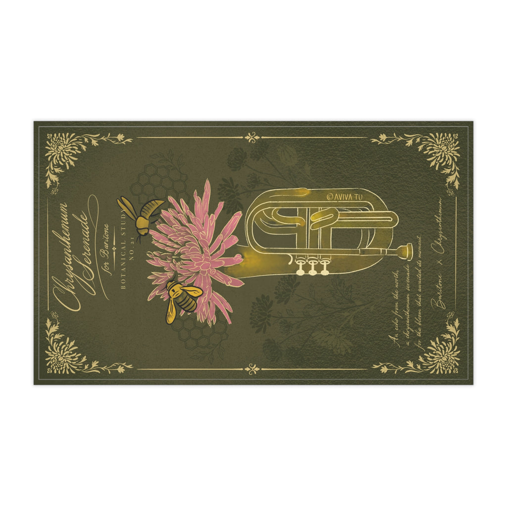 Baritone X Chrysanthemum Tea Towel — Botanical Study No.21