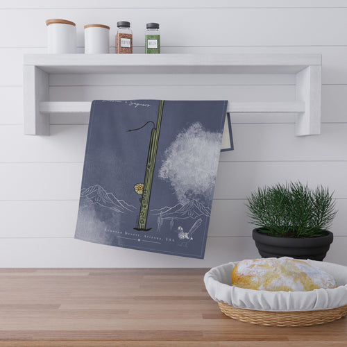 Bassoon X Saguaro tea towel— Botanical Study No.2
